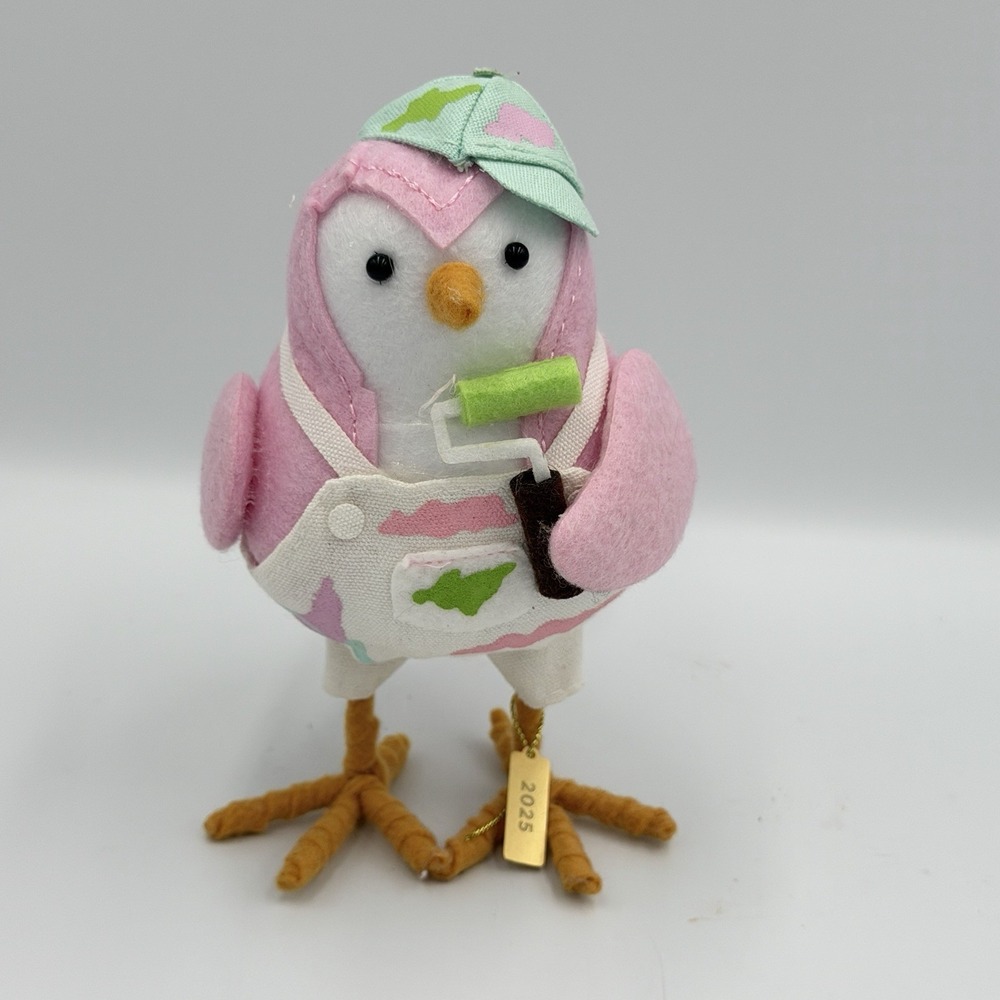 Target Featherly‎ Friends Scribble Painter Bird 2025 Easter Spritz Pink Felt